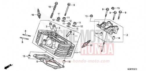 REAR CYLINDER HEAD VT750SB de 2011